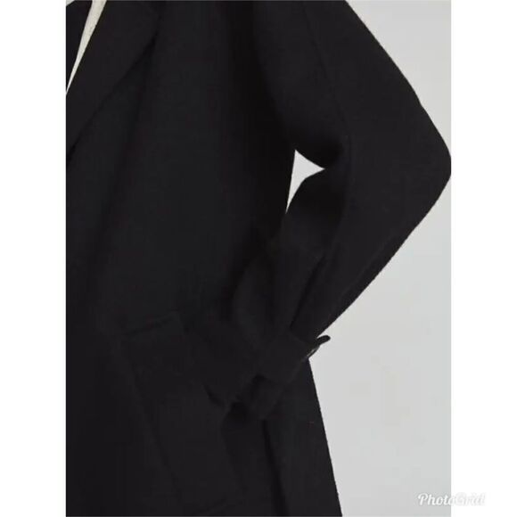 REVOLVE REISS Olive Wool-blend Coat in Black Size 4 - Picture 3 of 12